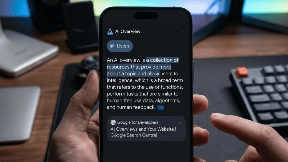 AI Overviews appear in nearly half of tracked Google queries, complicating search visibility: surveys